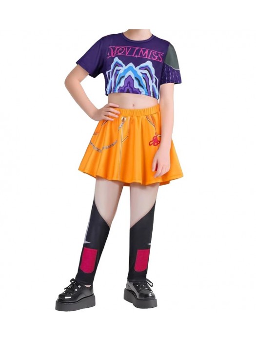 Simil Korean Pop Coreano Performance Hunter Vestito Parrucca Wig Dress DEMON032